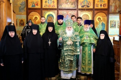 Митрополит Викентий в Троицком монастыре (ноябрь 2019)