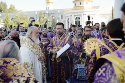 Патриарх Кирилл совершил великий чин освящения главного храма епархии и всего Среднеазиатского митрополичьего округа