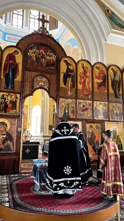 В Свято-Алексиевском соборе освятили коливо в память великомученика Феодора Тирона