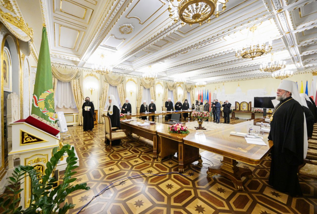 Митрополит Викентий на Синоде РПЦ (сентябрь 2021)