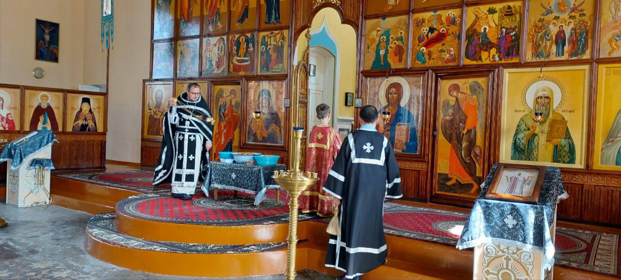 Освящение колива в честь святого великомученика Феодора Тирона