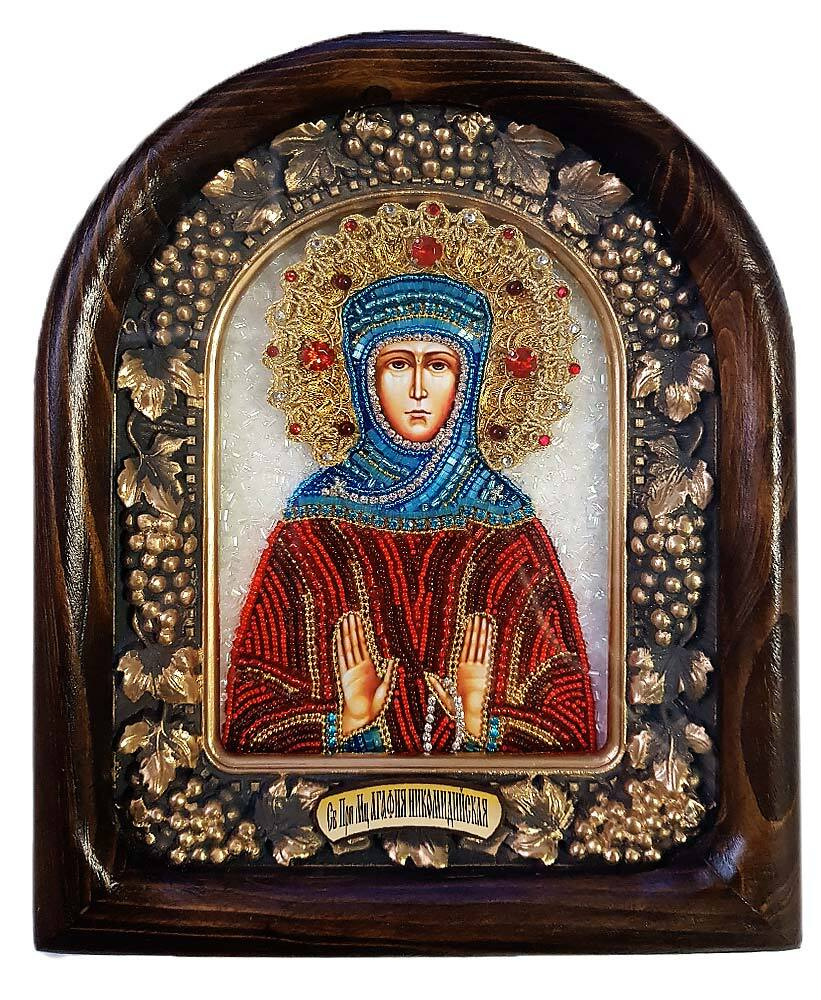 НЕВЕРНОЕ ИЗОБРАЖЕНИЕ: бисерная икона «Св. мц. Агафия Никомидийская» — другая святая