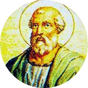 Круглый портрет в стиле изображений пап Римских