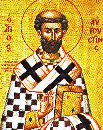 Подтверждено: греческая икона с надписью «Ο ΑΓΙΟϹ ΑVΓΟVCΤΙΝΟϹ» (Святой Августин) — прямая надпись именем подтверждает личность