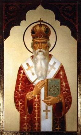 Одиночная иерархическая икона без видимой надписи с именем