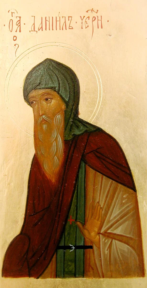 Икона с надписью «Даниил Черн[ый]»