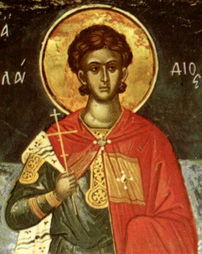 Икона с надписью «...ΛΑ...ΔΙΟΣ» («[Κ]ΛΑ[ΥΔΙΟΣ]» — Клавдий)