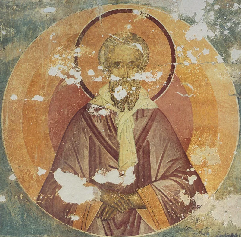 Фреска (Ферапонтово, роспись прп. Дионисия, 1502 г.) с изображением праотца