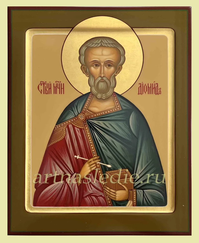 Икона с подписью «СТЫЙ МЧН ДІОМИДЪ»
