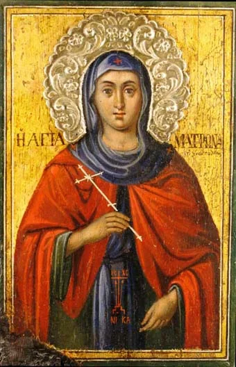 Икона: Мц. Матрона Солунская