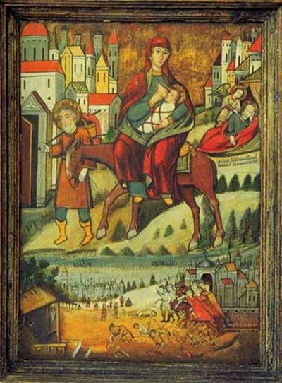 Икона «Бегство в Египет»