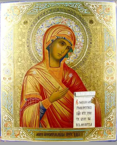 Икона Божией Матери из деисусного чина
