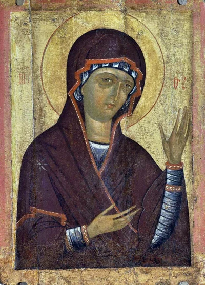 Икона Божией Матери из деисусного чина