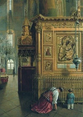 Кипрская икона Божией Матери (без трона)