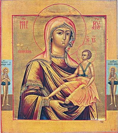 Кипрская икона Божией Матери (без трона)