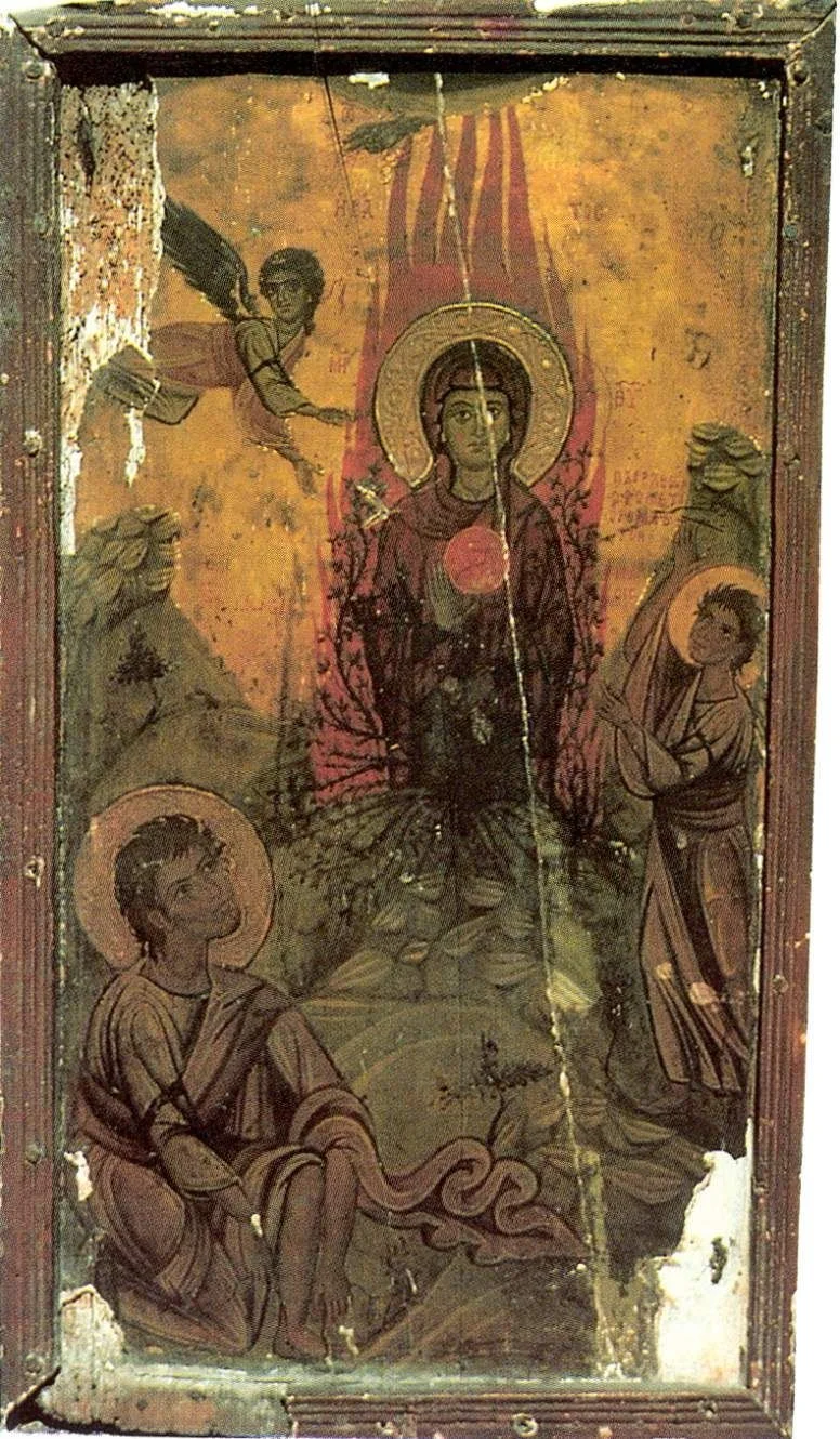 Икона Божией Матери «Неопалимая Купина» (нетрадиционная иконография)