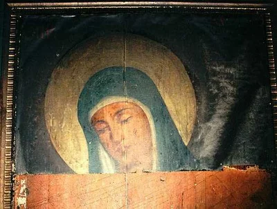 Икона Божией Матери «Скорбящая» в храме Гроба Господня