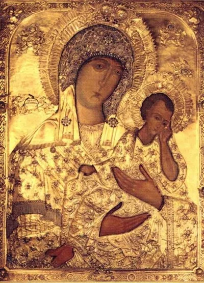 Старорусская икона Божией Матери