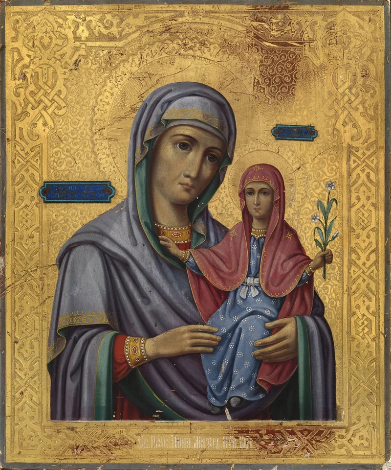 Икона «Святая Анна с Младенцем Марией»