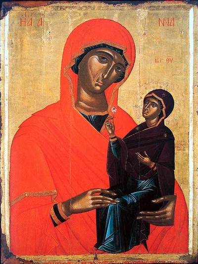 Икона «Святая Анна с Младенцем Марией»
