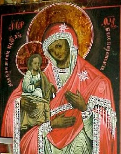 Белобережская икона Божией Матери «Троеручица»