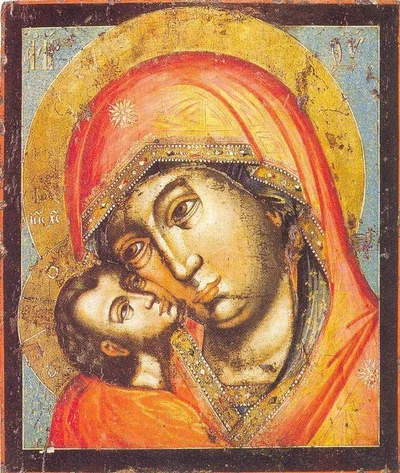 Икона Божией Матери «Умиление» (оплечный вариант)